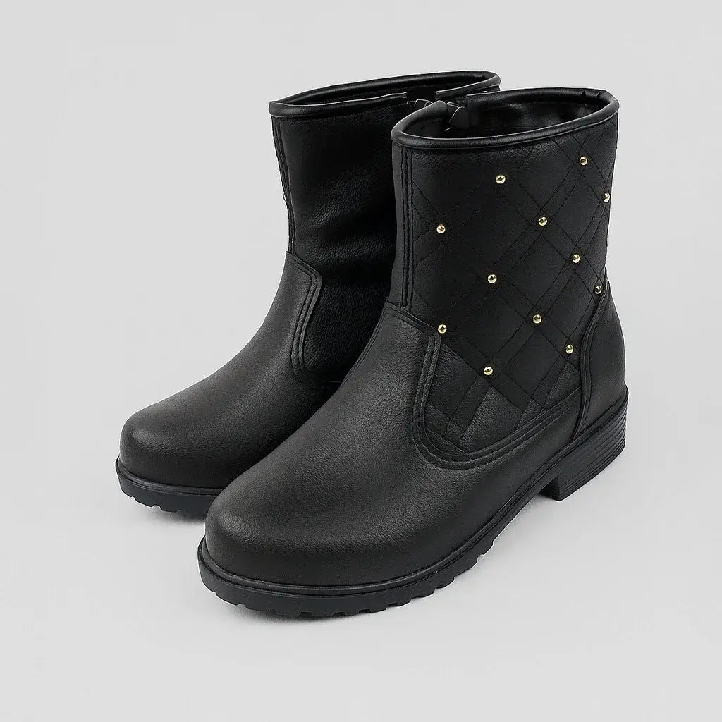 Bota com Strass Estilo Brilhante
