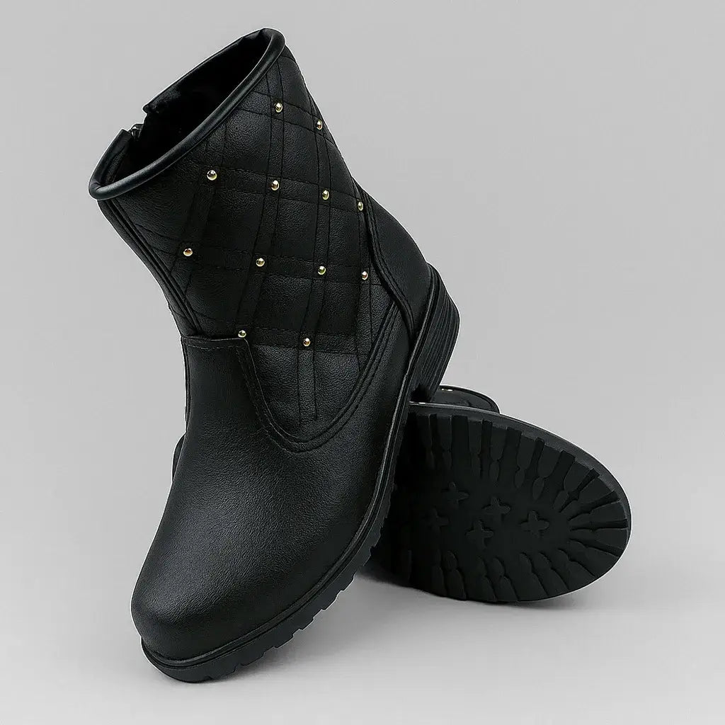 Bota com Strass Estilo Brilhante