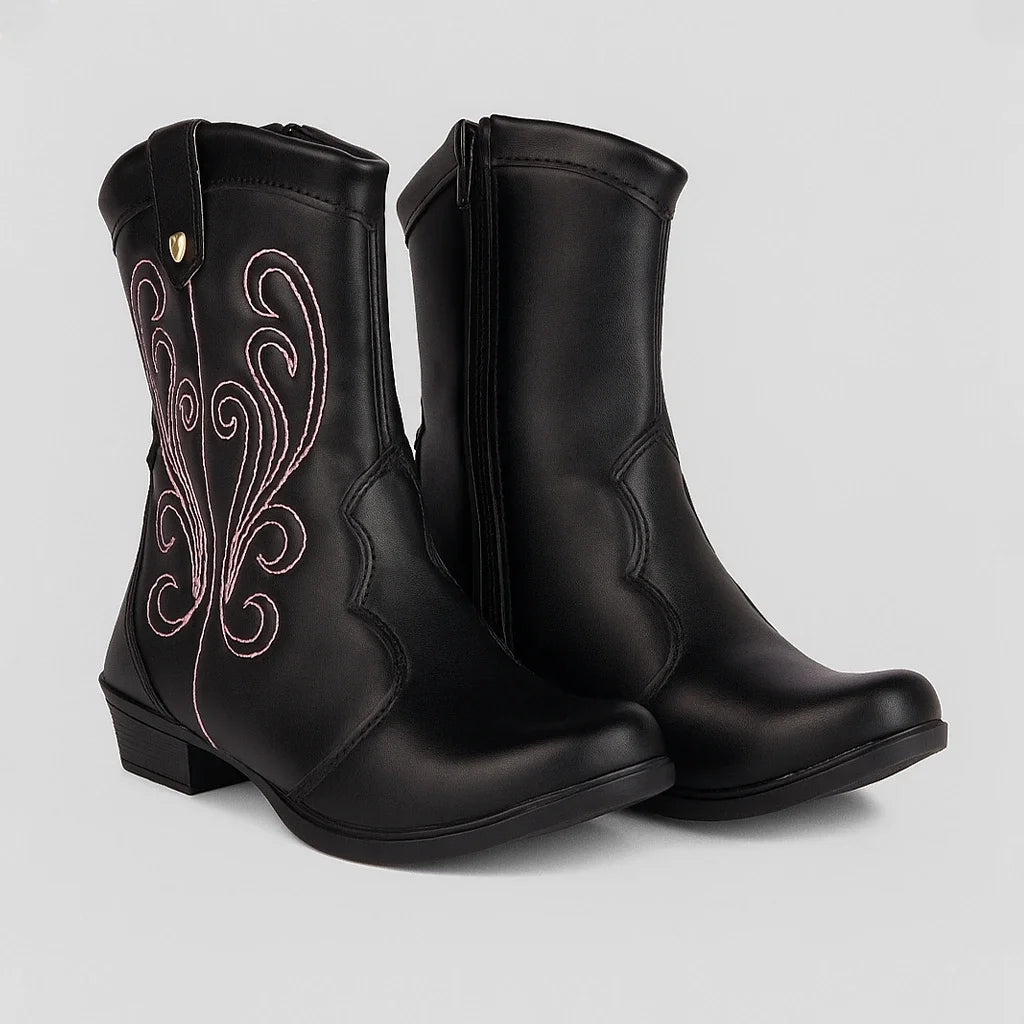 Bota Country Brilho Fino com Saltinho