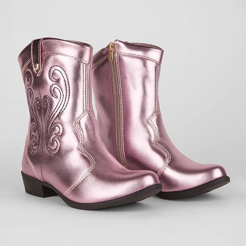 Bota Country Brilho Fino com Saltinho